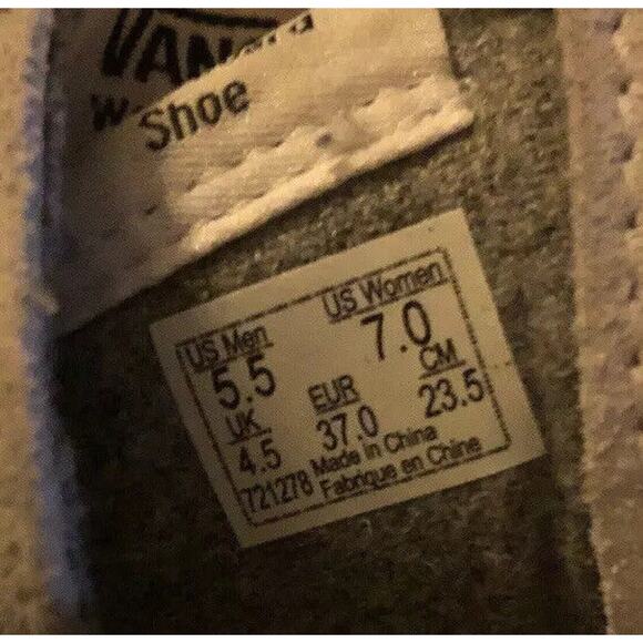 Vans Off The Wall Rose High Tops Size Men 5.5, Woman 7 Off White Suede Gray - Picture 10 of 10